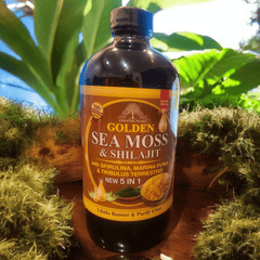 GOLDEN SEA MOSS & SHILAJIT WITH SPIRULINA ,MARINA PUMA & TRIBULUS TERRESTRIS