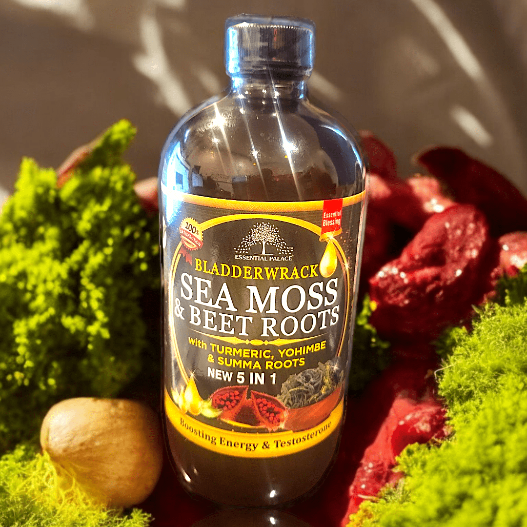 BLADDERWRACK SEA MOSS &, BEET ROOT WITH TURMERIC,YOHIMBE, &SUMMA ROOTS 5 IN 1
