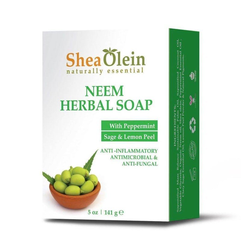 Neem Herbal Soap with Peppermint, Sage & Lemon Peel