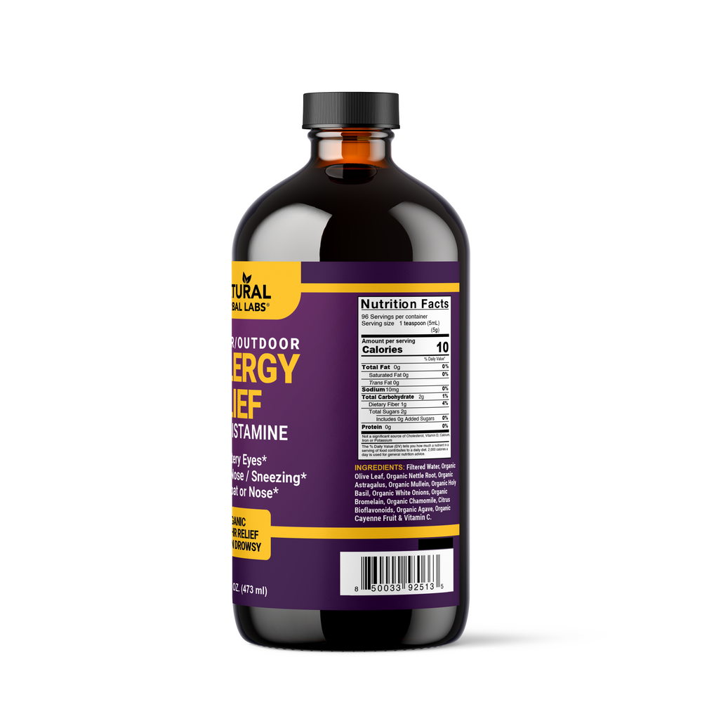Allergy Relief (Antihistamine for Indoor/Outdoor/Seasonal Allergies) - 16oz