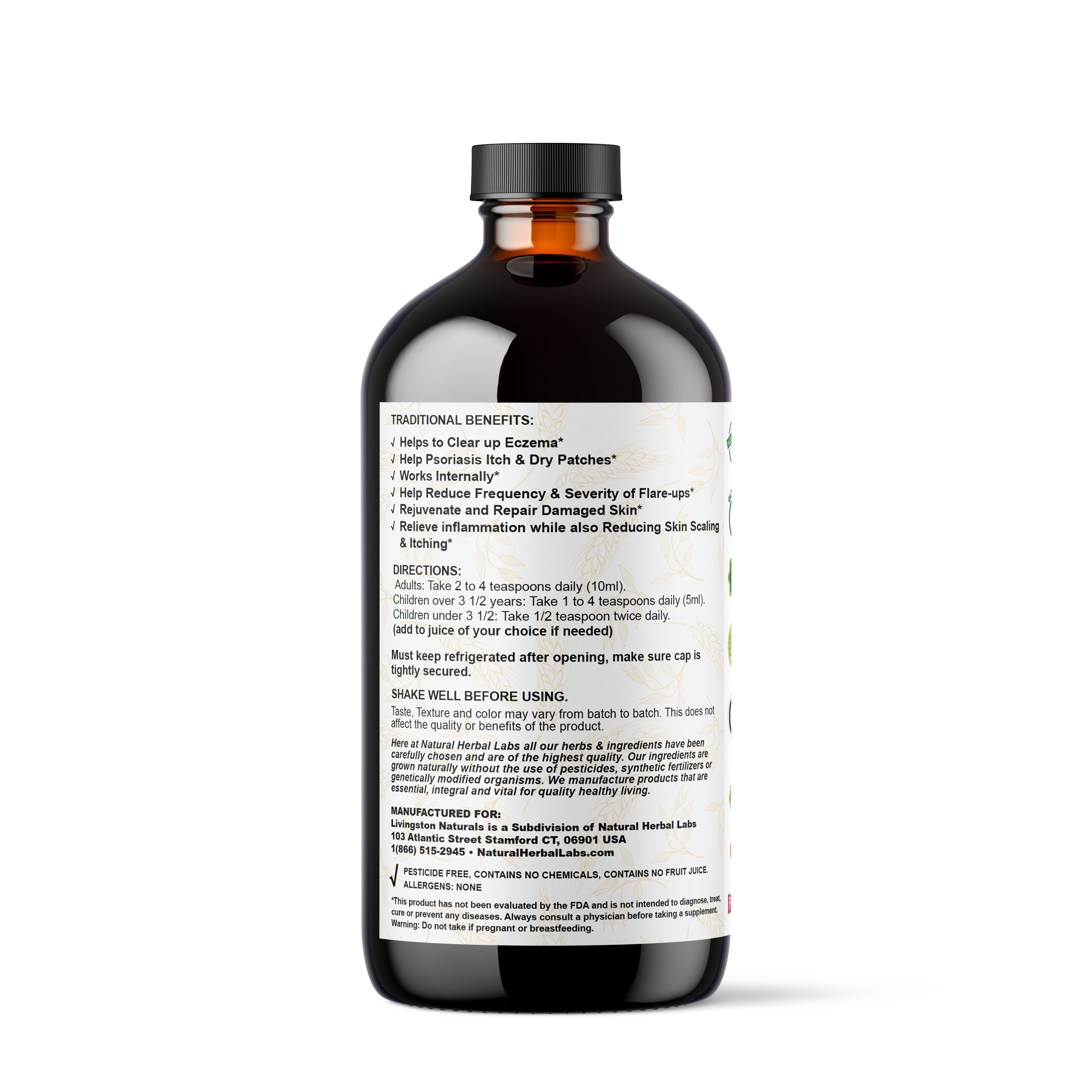 Eczema & Psoriasis Formula - 16oz