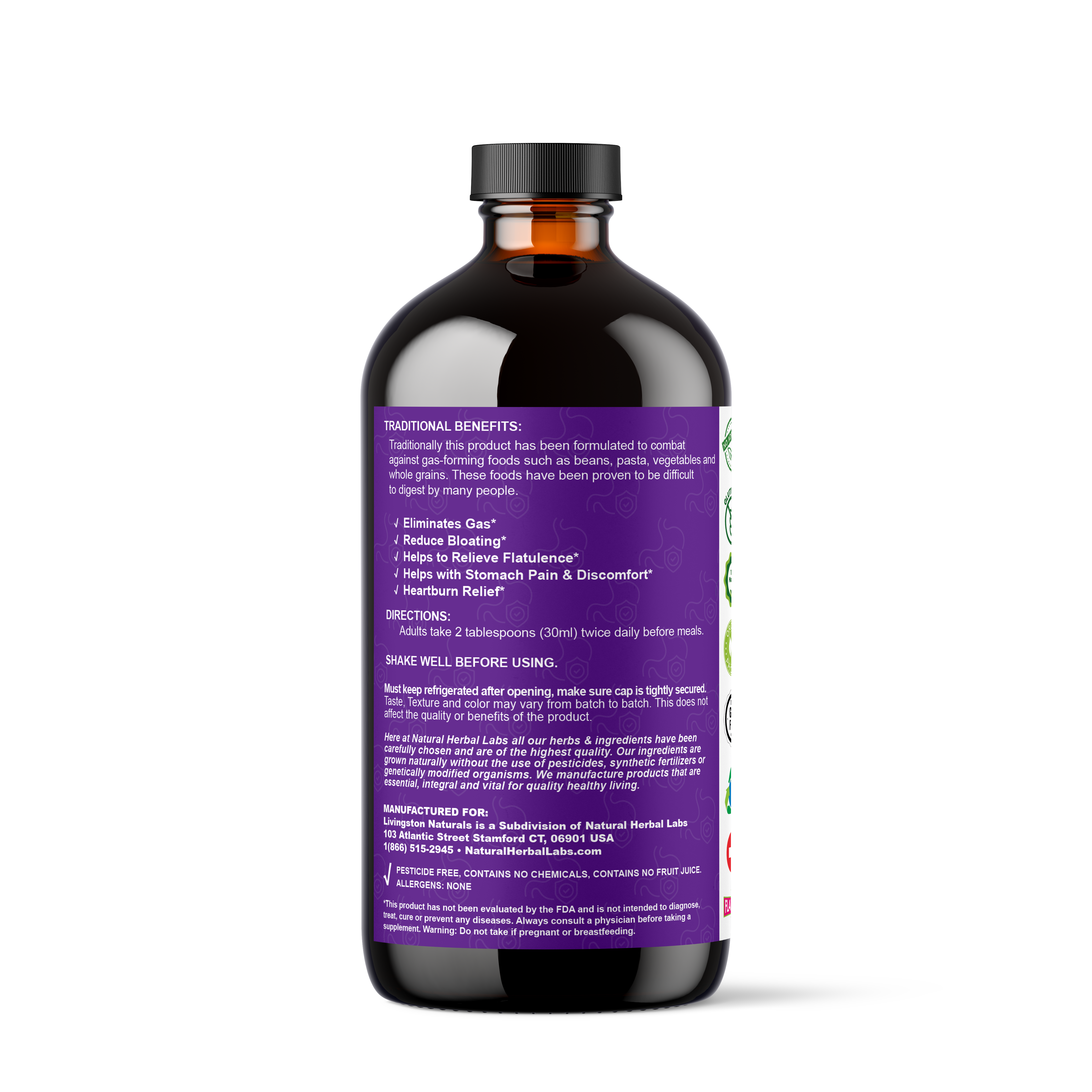 Gas & Bloating Formula  - 16oz (Digestive Health)