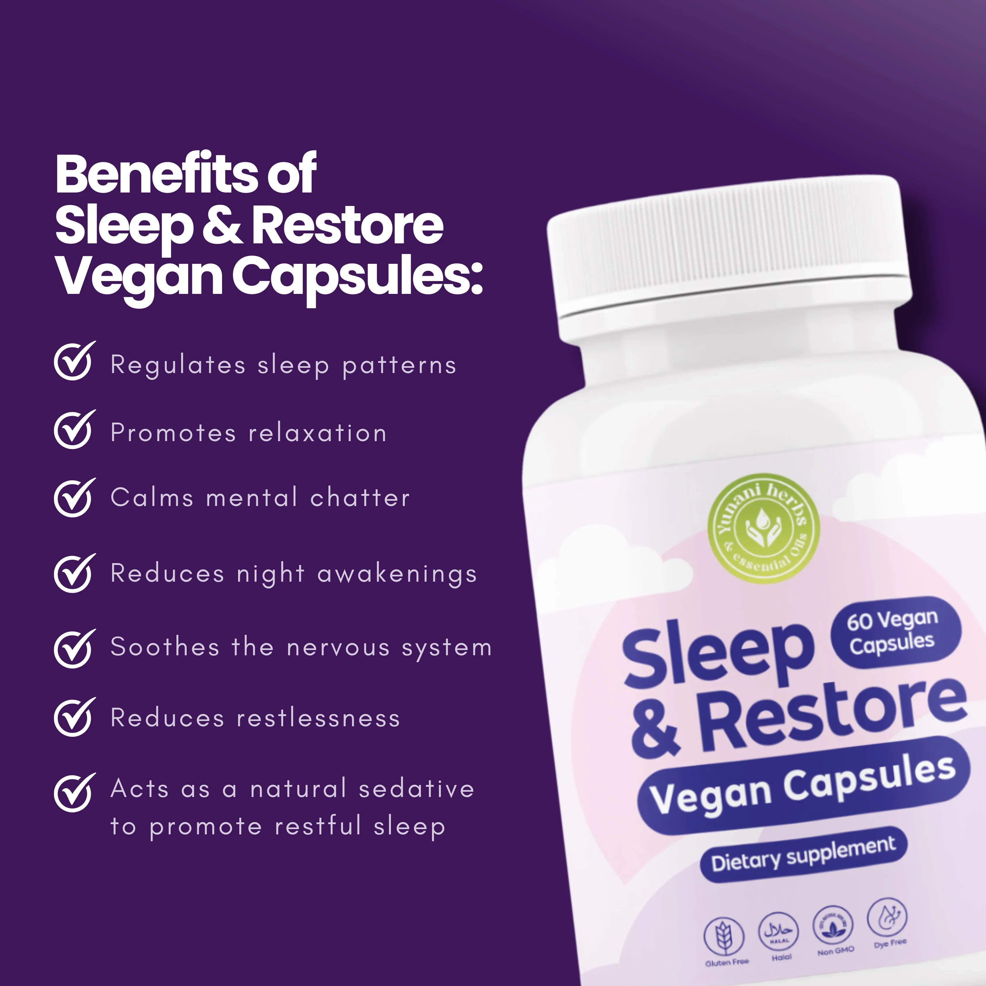 Sleep & Restore 60 vegan capsules
