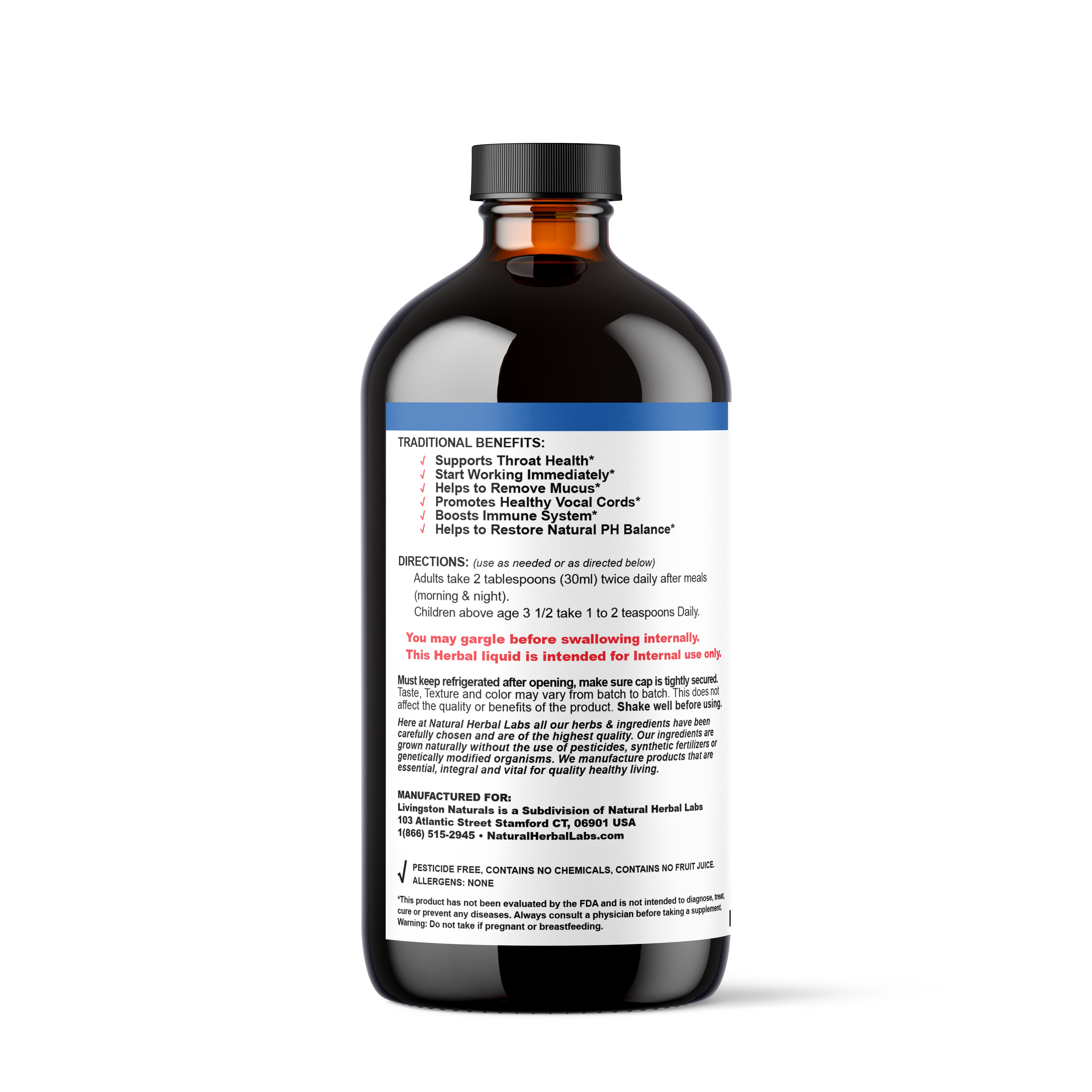 Sore Throat Formula - 16oz