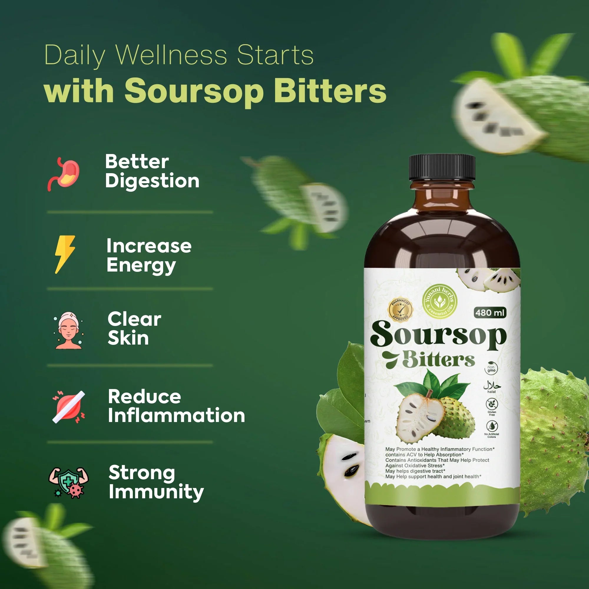 Soursop Bitters - 16oz