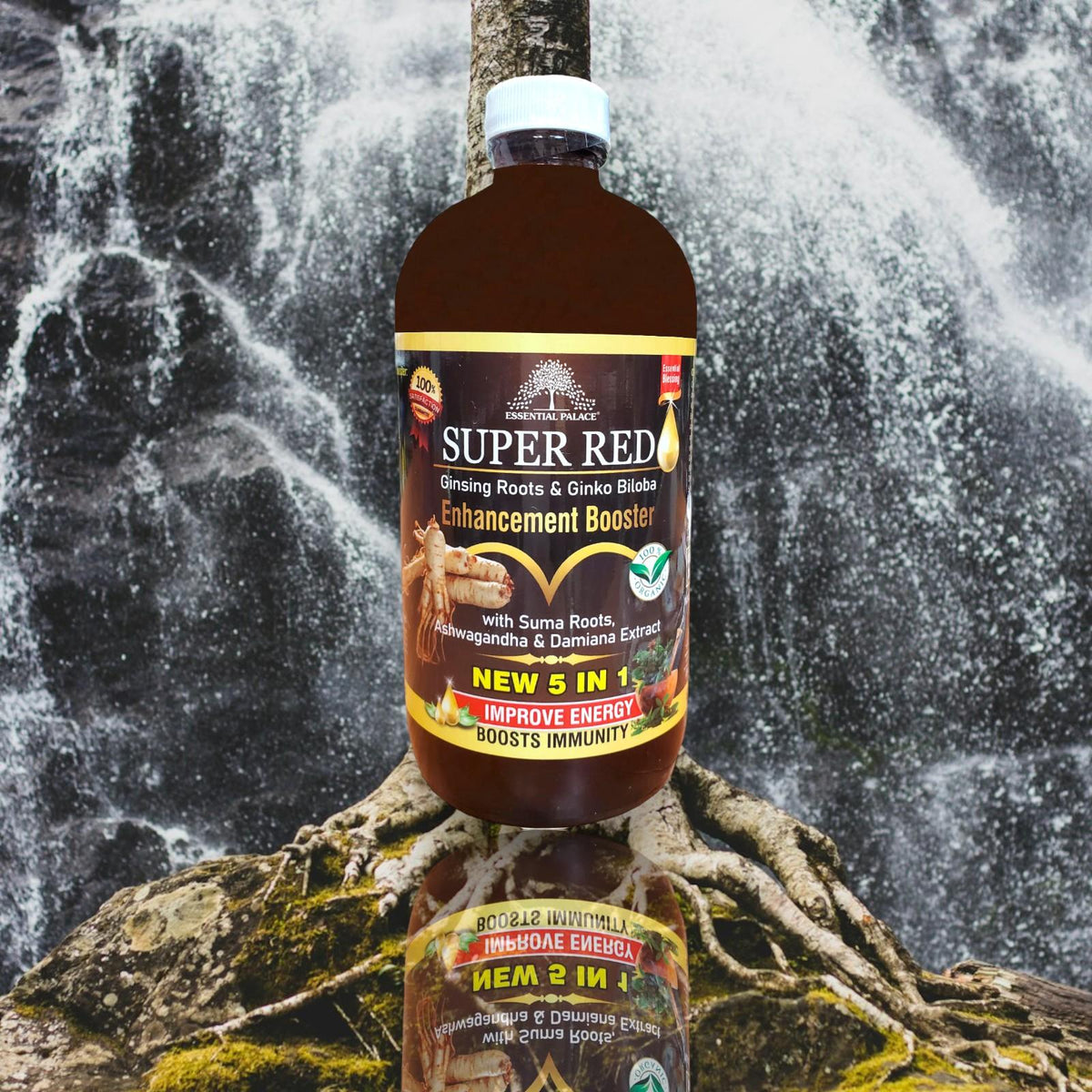 Organic Super Red With Ginseng Roots and Ginkgo Biloba, 5 IN 1