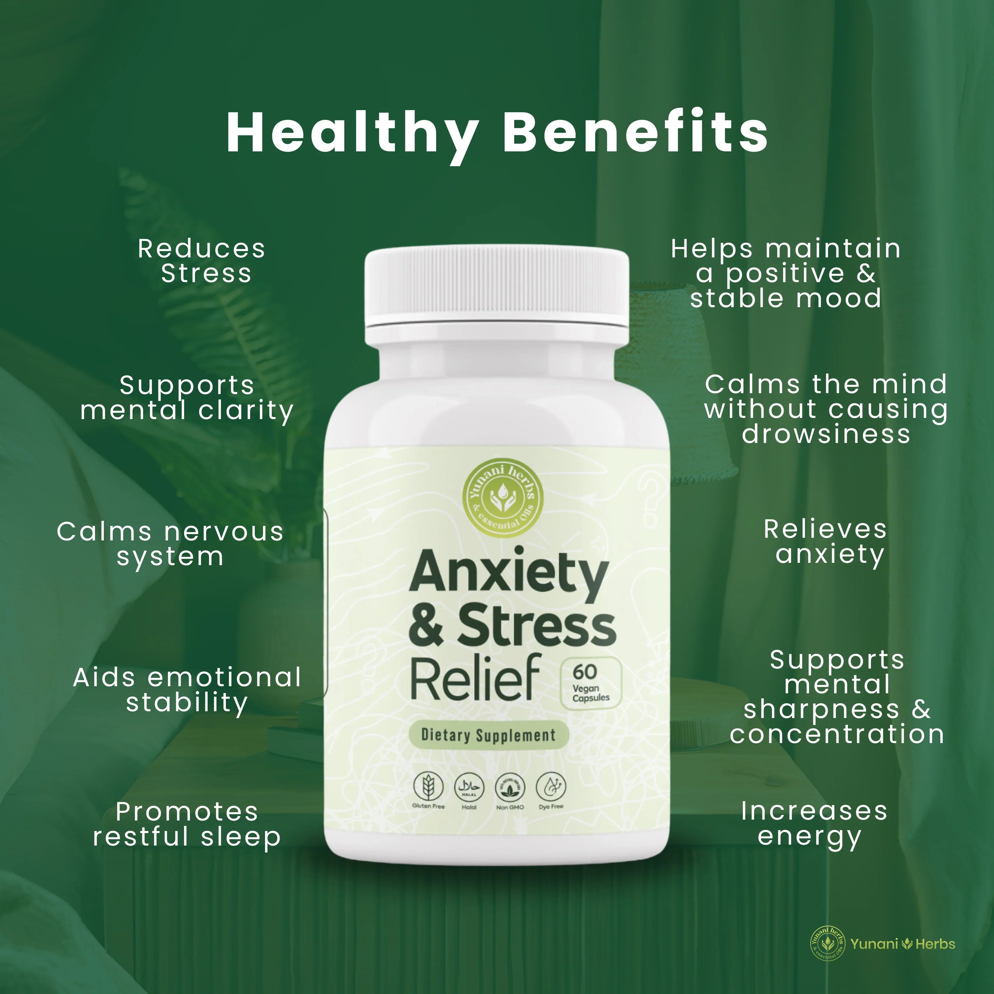 Yunani Herbs - Anxiety & Stress Relief