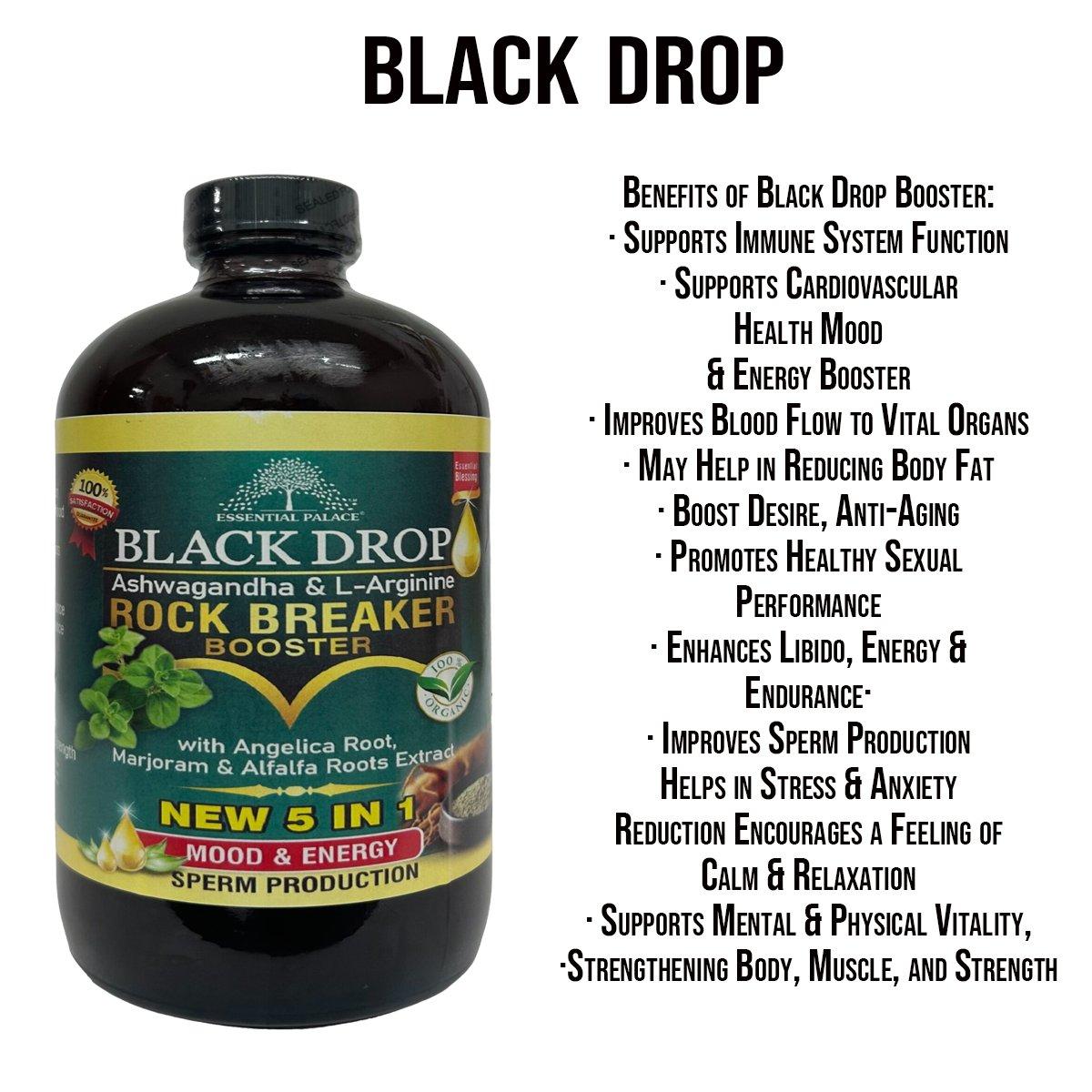 Black Drop Booster (ASHWAGANDHA & L-ARGININE) ROCK BREAKER BOOSTER